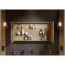 Зеркальный шкаф 120х60 см дуб балтийский Aqwella 5 Stars Mobi MOB0412/ MOB0717DB/ Z