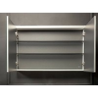 Зеркальный шкаф Boheme Armadi Art Vallessi 80 547-D с подсветкой Dark oak