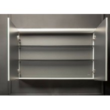 Зеркальный шкаф Boheme Armadi Art Vallessi 80 547-D с подсветкой Dark oak