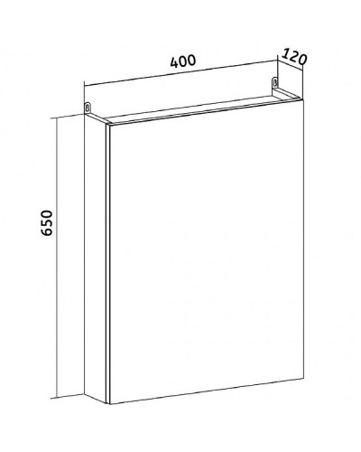 Зеркальный шкаф Runo Лада 40 00-00001192 Белый