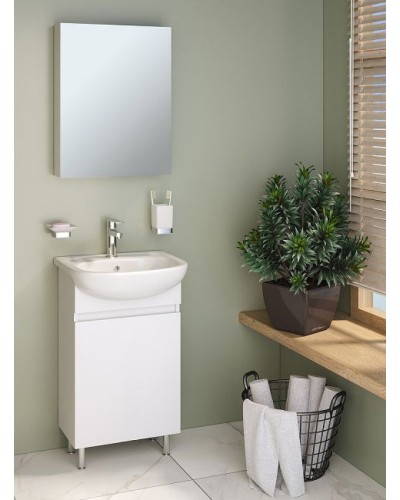 Зеркальный шкаф Runo Лада 40 00-00001192 Белый