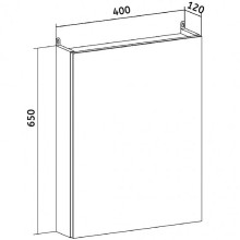Зеркальный шкаф Runo Лада 40 00-00001193 Дуб серый