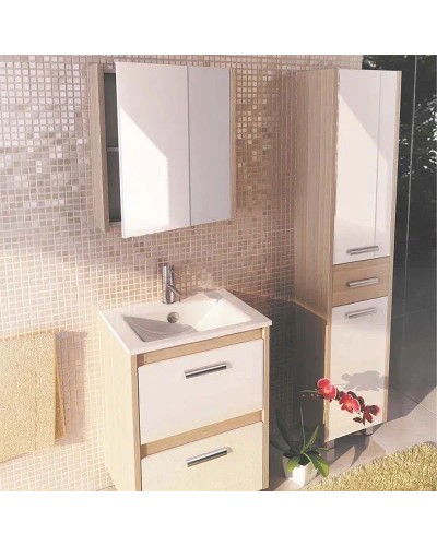 Зеркальный шкаф Comforty Тулуза 60 00003121350 Сосна лоредо