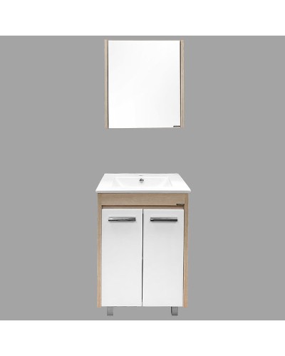 Зеркальный шкаф Comforty Тулуза 60 00003121350 Сосна лоредо