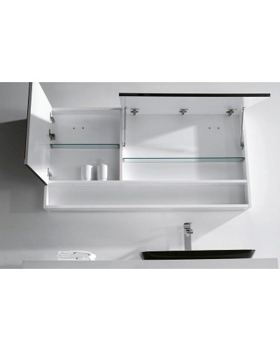 Зеркальный шкаф Orans BC-6019-1200R 120 601912RЗ Белый Черный