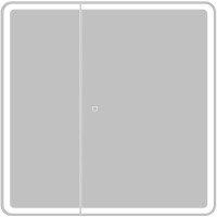 Зеркальный шкаф BelBagno Marino 80 SPC-MAR-800/800-2A-LED-TCH с подсветкой Белый