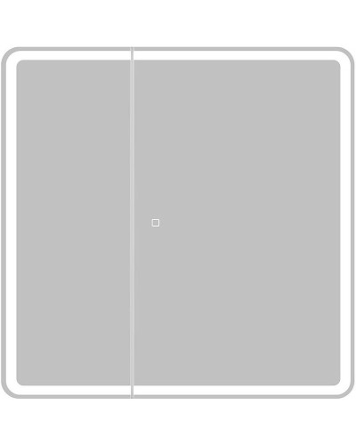 Зеркальный шкаф BelBagno Marino 80 SPC-MAR-800/800-2A-LED-TCH с подсветкой Белый