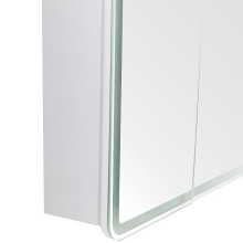 Зеркальный шкаф BelBagno Marino 80 SPC-MAR-800/800-2A-LED-TCH с подсветкой Белый