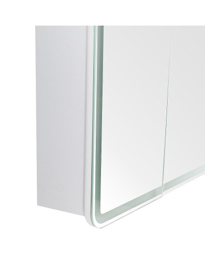 Зеркальный шкаф BelBagno Marino 80 SPC-MAR-800/800-2A-LED-TCH с подсветкой Белый