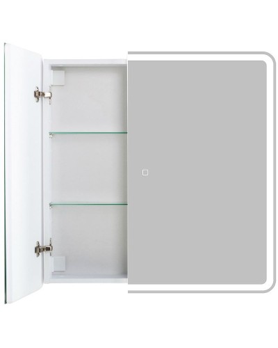 Зеркальный шкаф BelBagno Marino 80 SPC-MAR-800/800-2A-LED-TCH с подсветкой Белый