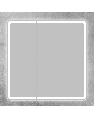 Зеркальный шкаф BelBagno Marino 80 SPC-MAR-800/800-2A-LED-TCH с подсветкой Белый