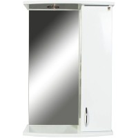 Зеркальный шкаф 50х76 см белый глянец Orange Диана Di-50ZS