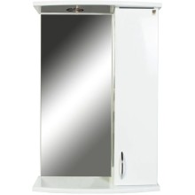 Зеркальный шкаф 50х76 см белый глянец Orange Диана Di-50ZS