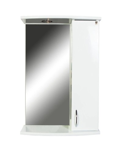 Зеркальный шкаф 50х76 см белый глянец Orange Диана Di-50ZS