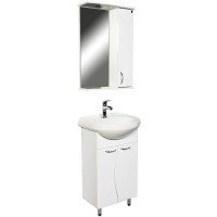 Зеркальный шкаф 50х76 см белый глянец Orange Диана Di-50ZS