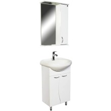 Зеркальный шкаф 50х76 см белый глянец Orange Диана Di-50ZS