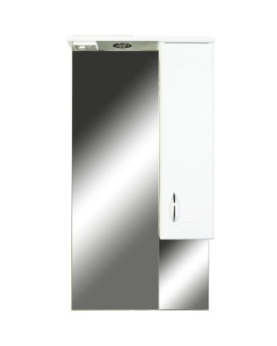 Зеркальный шкаф 55х108 см белый глянец Orange Стиль St-55ZS