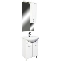 Зеркальный шкаф 55х108 см белый глянец Orange Стиль St-55ZS