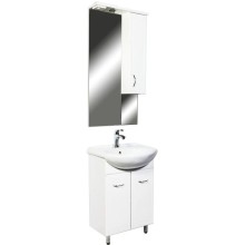 Зеркальный шкаф 55х108 см белый глянец Orange Стиль St-55ZS