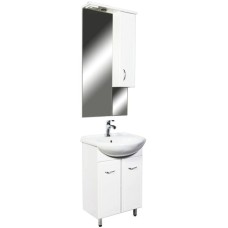 Зеркальный шкаф 55х108 см белый глянец Orange Стиль St-55ZS