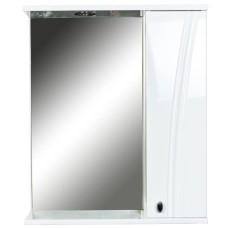 Зеркальный шкаф 60х71 см белый глянец Orange Лотос Lo-60ZS