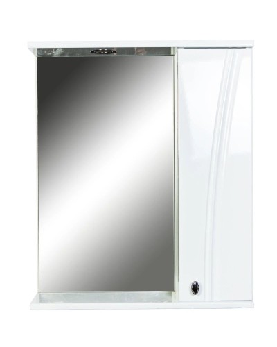 Зеркальный шкаф 60х71 см белый глянец Orange Лотос Lo-60ZS