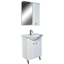 Зеркальный шкаф 60х71 см белый глянец Orange Лотос Lo-60ZS