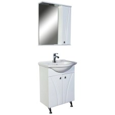 Зеркальный шкаф 60х71 см белый глянец Orange Лотос Lo-60ZS