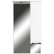 Зеркальный шкаф 57х108 см белый глянец Orange Глория Gl-60ZS