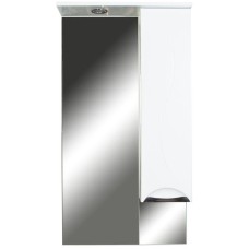 Зеркальный шкаф 57х108 см белый глянец Orange Глория Gl-60ZS