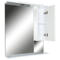 Зеркальный шкаф 75х87 см белый глянец Orange Глория Gl-75ZS