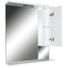 Зеркальный шкаф 75х87 см белый глянец Orange Глория Gl-75ZS