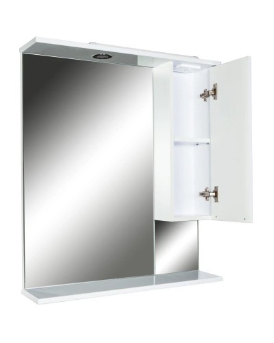 Зеркальный шкаф 75х87 см белый глянец Orange Глория Gl-75ZS