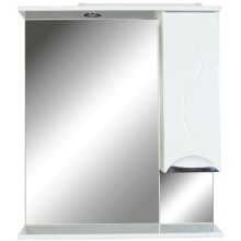 Зеркальный шкаф 75х87 см белый глянец Orange Глория Gl-75ZS