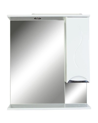 Зеркальный шкаф 75х87 см белый глянец Orange Глория Gl-75ZS