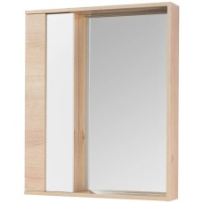 Зеркальный шкаф 60х85,2 см белый глянец/дуб эврика Акватон Бостон 1A240202BN010