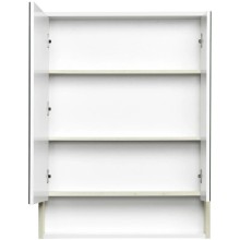 Зеркальный шкаф 65х86 см белый глянец/ясень фабрик Акватон Рико 1A215202RIB90