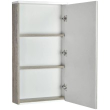 Зеркальный шкаф белый глянец/дуб навара 45,9х81,9 см Акватон Эмма 1A221802EAD80