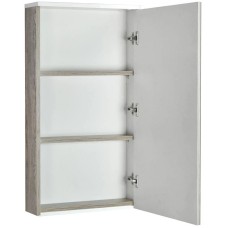 Зеркальный шкаф белый глянец/дуб навара 45,9х81,9 см Акватон Эмма 1A221802EAD80