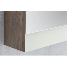 Зеркальный шкаф белый глянец/дуб навара 45,9х81,9 см Акватон Эмма 1A221802EAD80