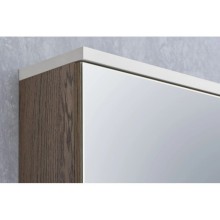 Зеркальный шкаф белый глянец/дуб навара 45,9х81,9 см Акватон Эмма 1A221802EAD80