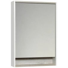 Зеркальный шкаф белый глянец/бетон пайн 60х85 см Акватон Капри 1A230302KPDA0