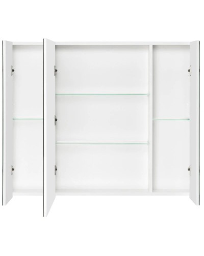 Зеркальный шкаф 100х81 см белый глянец Акватон Беверли 1A237202BV010