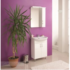 Зеркальный шкаф 58,6х79,8 см белый глянец R Акватон Онда 1A009802ON01R