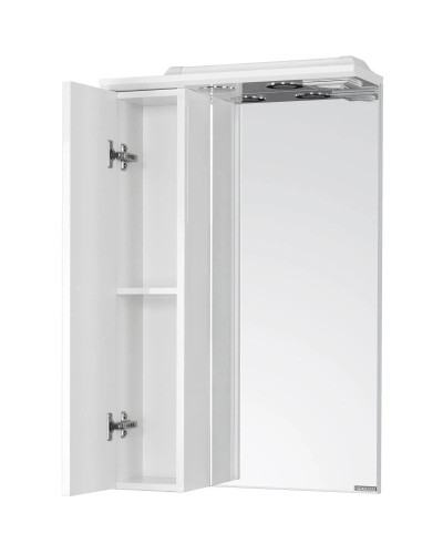 Зеркальный шкаф 50х79,8 см белый глянец L Акватон Панда 1A007402PD01L
