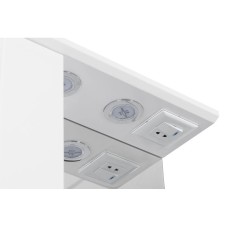 Зеркальный шкаф 50х79,8 см белый глянец L Акватон Панда 1A007402PD01L