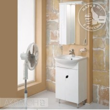 Зеркальный шкаф 50х79,8 см белый глянец L Акватон Панда 1A007402PD01L