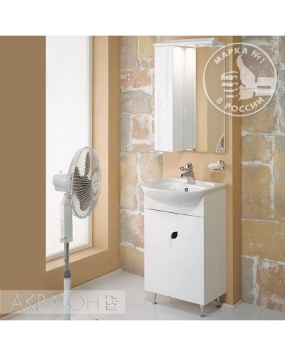 Зеркальный шкаф 50х79,8 см белый глянец L Акватон Панда 1A007402PD01L