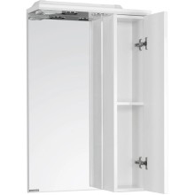 Зеркальный шкаф 50х79,8 см белый глянец R Акватон Панда 1A007402PD01R