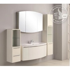 Зеркальный шкаф 120х80 см белый Акватон Севилья 1A125702SE010